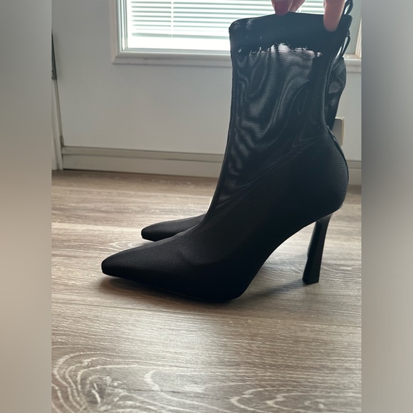 🔥last call! NWT Zara Heeled Mesh boots size 7,5 - Picture 4 of 9